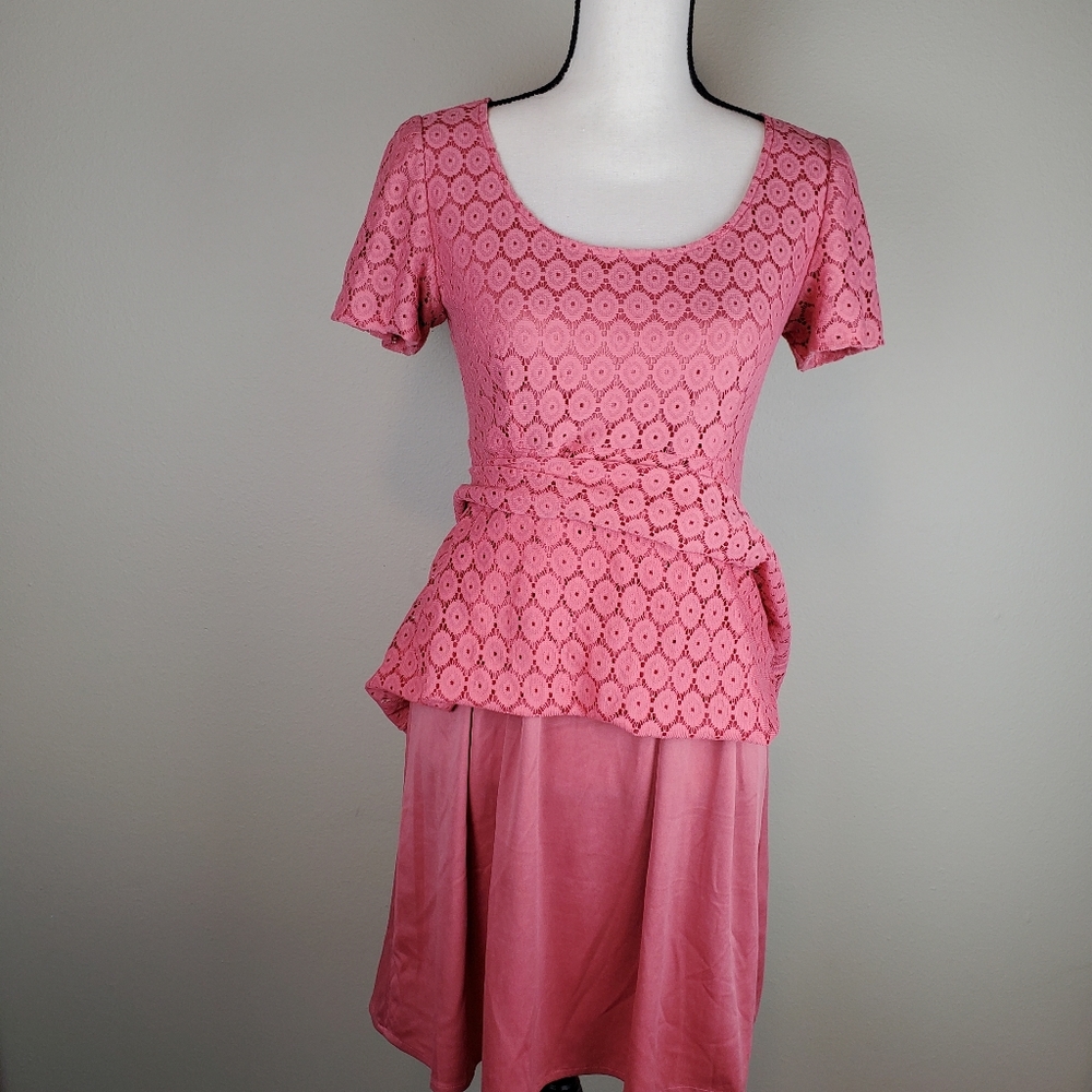 Rabbit Rabbit Rabbit Pink Circle Lace Dress size 6 - Picture 7 of 13